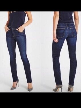 AG The Harper Essential Straight Jeans Dark blue wash sz 27R